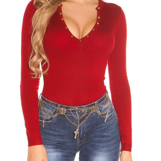 Cerveny pulover